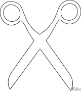 scissors ໜ້າສີທີ່ສາມາດພິມໄດ້